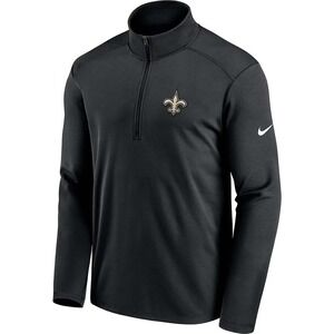 New Orleans Saints‎ Nike NFL Half Zip Jacket Black S NWT